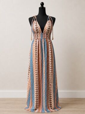 Lulus Boho Maxi Dress Size S | Original Owner | Flowy Summer Festival Dress